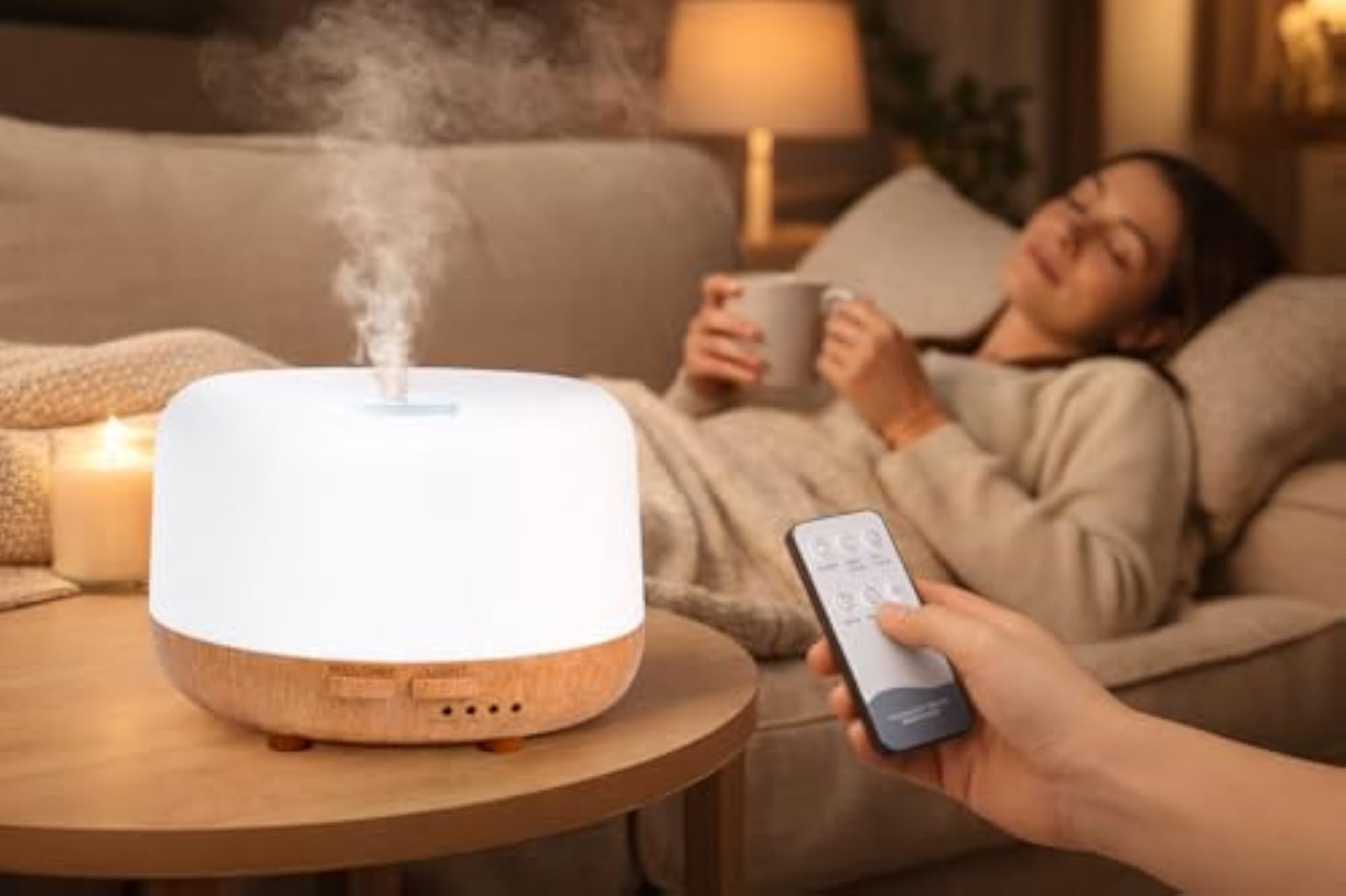 Aromatherapy 500ml Diffuser with Essential Oils