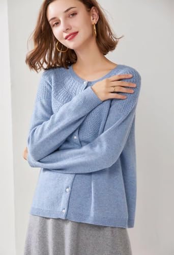 Cashmere Cable Knit Cardigan Sweater for Women Long Sleeve Cable Knit Button Down Women's Pullover Warm Soft4