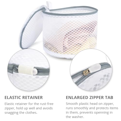 Geiteoa 3 Pack Mesh Laundry Bags For Delicates, Mesh Bra Bags With Hanging Loop thumb #1
