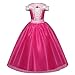 GUCABE Little Girl Princess Costume Halloween Christmas Party Birthday Dress Up Cosplay (pink, 5-6 Years)