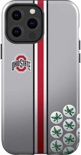 Skinit Impact Phone Case Compatible with iPhone 14 Pro Max - Officially Licensed Ohio State University OSU Black Design