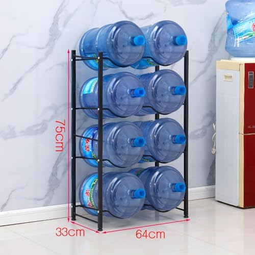 Stackable 5 Gallon Water Jug Storage Rack - Heavy Duty Detachable Organizer for Water Coolers, Space-Saving Bottle Holder, Durable Water Bottle Stand