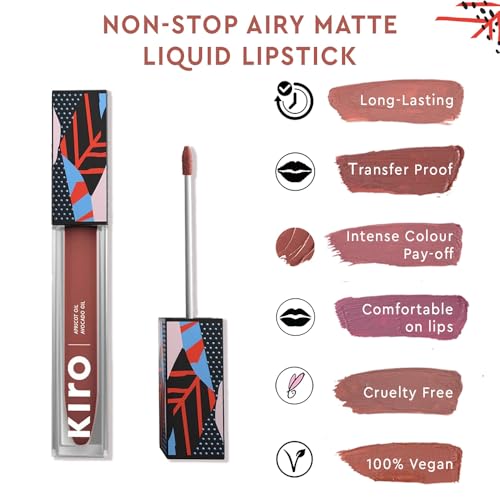 KIRO Non-Stop Airy Matte Liquid Lipstick - Image 6