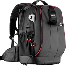 Neewer Pro Mochila de Cámara Impermeable a Prueba ...: Gran capacidad: (34x26x52 centímetros) Puede sostener una cámara de DSLR (Canon 5d mark III 5d mark VI, Nikon d750, Sony a6500, Olympus OM-D E-M10 Mark II,Pentax Pentax K-1 y otros DSLRs) con zoom de lentes estándar(24-70MM), unidades de flash profes...