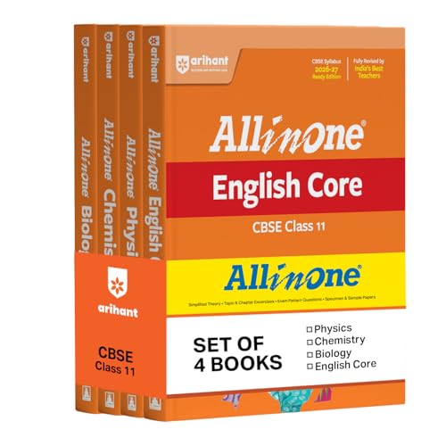 All in One English Core, Physics, Chemistry, Biology Class 11 for...