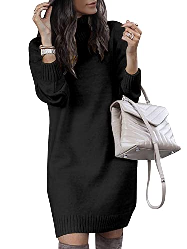 black sweater dress near me Dresses and effortlessly versatile Womens V Neck Long Sleeve