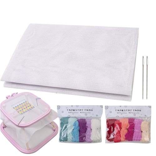 needlepoint patterned canvas