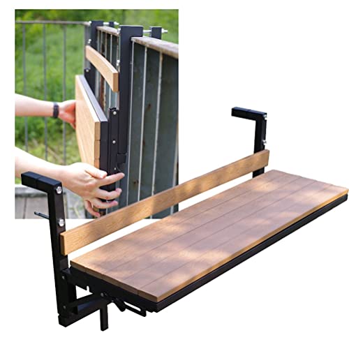 Table de balcon suspendue pliable et réglable en hauteur