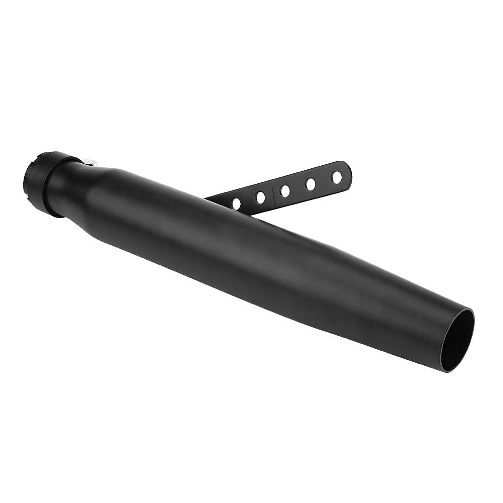 EBTOOLS Tubo de silenciador de escape Silenciador de escape de motocicleta Tubo de escape Punta de tubo de cola Universal para motocicleta GY6(Spray negro)