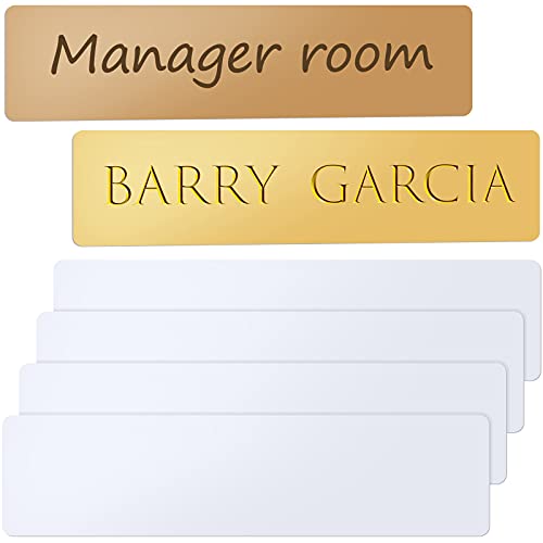Plaque nominative vierge sublimation en aluminium pour étiquette de bureau personnalisée