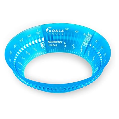 Koala Tools - Mini Ring Ruler for Circle Templates and Surfaces, Circular Ruler with 1 to 3.5-inch Adjustable Diameter, Geometric Tool for Drawing Circles Cover