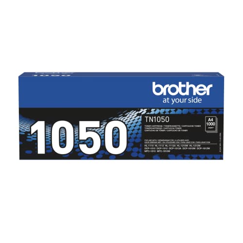 Brother TN-1050 Toner Cartridge, Black, Single Pack, Standard Yield, Includes 1 x Toner Cartridge, Brother Genuine Supplies Brother TN-1050 Toner Cartridge, Black, Single Pack, Standard Yield, Includes 1 x Toner Cartridge, Brother Genuine Supplies