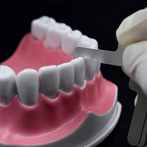 1Pc Silver Dental Orthodontic Interproximal Enamel Reduction Stainless Steel for Ipr Gauge Ruler 0.1-0.5 Mm, Metric and Imperial Measuring Tool, Personal Orthodontic Supplies, Health and Household - Image 3