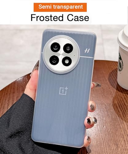 Image of Kapa Wave Frosted Grip Back Cover for OnePlus 13 | Ultra Slim [with Metal Buttons] Matte Finish Back Case (White)