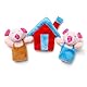 LHKJ 8 Stücke Schwein Fingerpuppen Set,Tiere Lernen Handpuppe Fingerpuppen für Baby und Kleinkinder