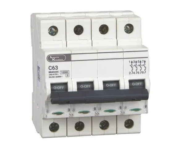 LAURITZ KNUDSEN EXORA L&T MCB, 4 Pole, 415V AC, 10kA, C Curve, 63A The MCB is a vital protection device-picture-20