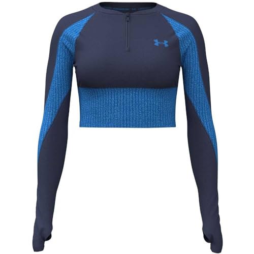 Sweat demi-zip Under Armour HG Rib XS noir pour femme