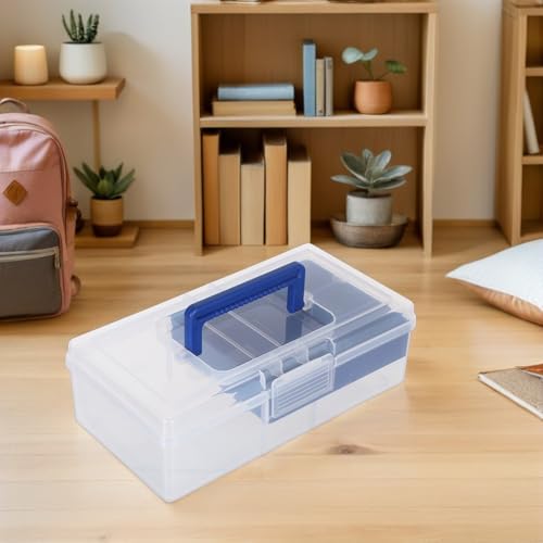Boîte de rangement plastique transparente transparente et empilable - 7