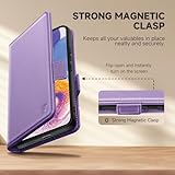 CASBST for Samsung Galaxy A23 5G/4G Case, Kickstand Flip Leather Wallet Book Case with Card Slots Shockproof Magnetic Closure Protective Phone Case Cover Compatible with Samsung A23 - Light Purple - Image 3