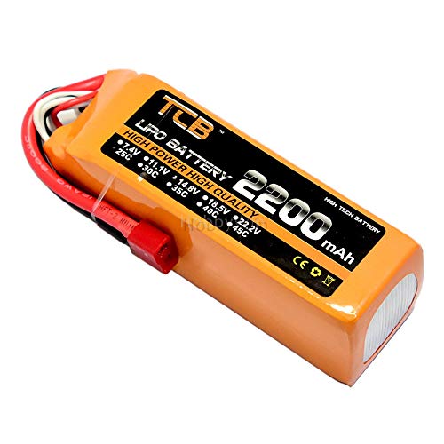 14.8V/4S 2200mAh 25C LiPO Batería T Plug para RC Modelo Avión FPV Drone Speed Boat Truck Buggy