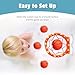 MARPPY Bath Toys, Bathtub Basketball Hoop for Toddlers Kids, Boys and Girls with 4 Soft Balls, Mold Free & Strong Suction Cup, Bathtub Shooting Game & Fun Toddlers Bath Toys for Boys or Girls