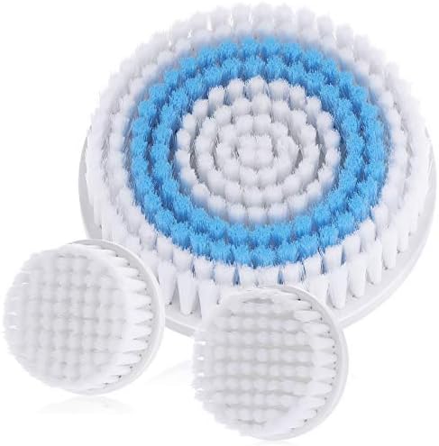 Body Facial Cleansing Brush Head Replacement 3PCS Only Suitable for 5 in 1 Waterproof Body Facial Brush