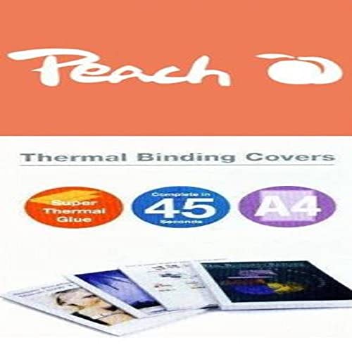 Couverture thermo-relieuse Peach pour relier proprement 60 pages A4 blanches - 2