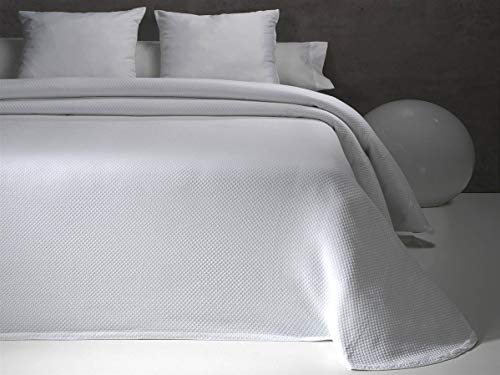 Javier Larrainzar Copriletto Bouti, Bianco, 230 X 270 Cm