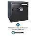 SentrySafe SFW123ES Fireproof Waterproof Safe with Digital Keypad, 1.23 Cubic Feet, black
