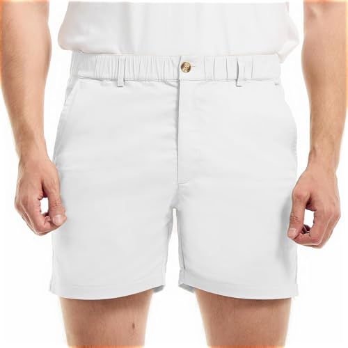 Short décontracté homme blanc parfait pour l'été entrejambe 14 cm XL
