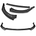 Q1-TECH, 9-Piece Front Bumper Lip & Side Skirt Extensions Diffuser Compatible with 2017 2018 2019 Toyota Corolla SE/XSE Sedan Only, Front Lip Spoiler Air Chin Splitter ABS (Painted Carbon)