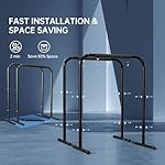 leikefitness Pull Up Dip Station Strength Training Dip Stands Station Tricep Dips Push-Ups For Home Gym - Image 4