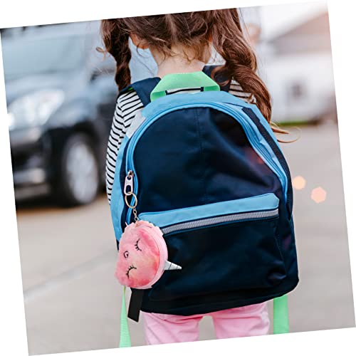 2pcs Cute Unicorn Coin Purses Plush Zipper Change Bags for Soft Cartoon Design Pink and Purple Versatile Keychain and Bag Charm2