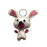 CIN-SHOP ハンドメイド レザーキーホルダー (うさぎ)
