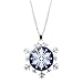 Colliers et pendentifs pour femmes pendentif flocon de neige creux flocon de neige de Noël congelé dame clavicule chaîne personnalité mode Style pendentif