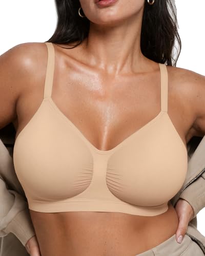 OEAK Bralettes for Women No Padding Comfortable Wireless Bras Seamless Bralette No Underwire Bra Cute Everyday Tshirt Bras