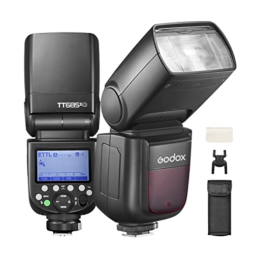 Godox TT685II-O Flash pour Appareil Photo Olympus Panasonic, GN60 Speedlite TT685II, 2,4G sans Fil Transmission, TCM Fonction, HSS 1/8000s, Conversion Instantanée TCM