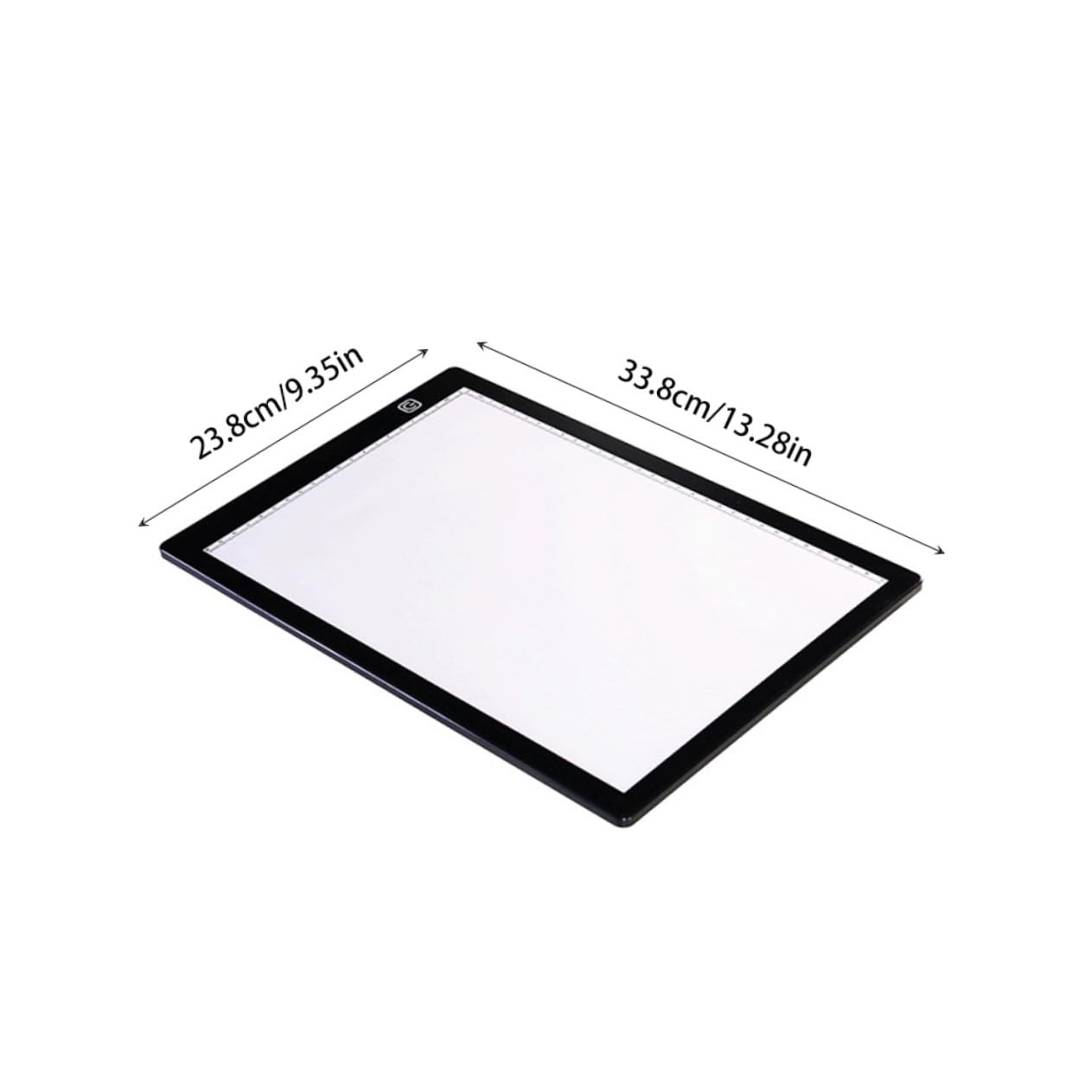 LIFKOME Table à Dessin Magnétique à LED A4 avec Plateau en Acrylique Blanc, Câble Usb, Règle Intégrée et Fonction Économie D'énergie pour Calligraphie et Scrapbooking