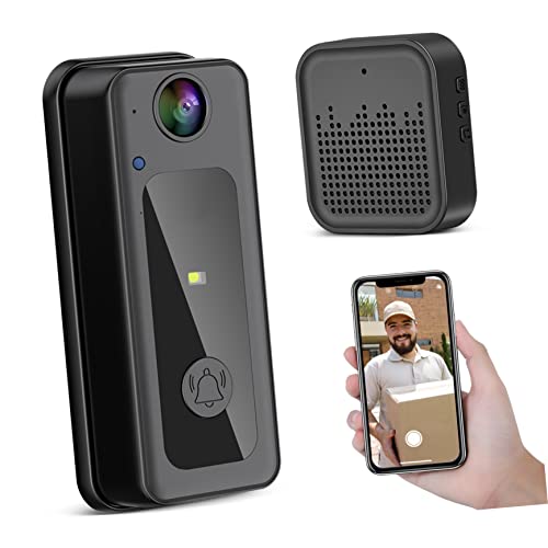 UKCOCO 5 Unidades campainha câmera sem fio câmera wi-fi visão noturna vídeo Wifi plástico