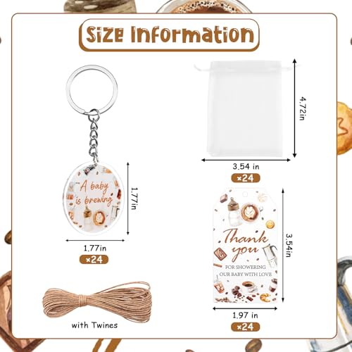 Image of Party Favors Theme Baby-Shower Keychain Set