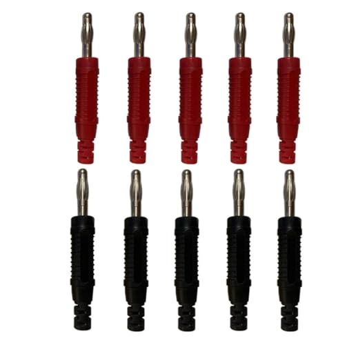 Image of 4mm Banana Plugs Solder DIY Banana Plug Male Connectors Adapters for Multimeter Test Leads Probes-10 Pcs