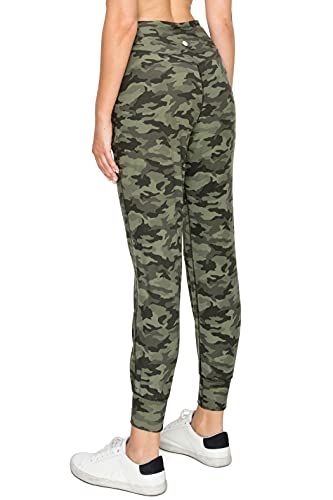 Leggings Depot ActiveFlex Jogger Yoga Pants with Pockets (Full Length, Olive Camouflage, 3X) — view 6