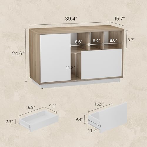 Image of ModernMate 39 inch File Cabinet with Drawer, Office Storage Cabinet with Door