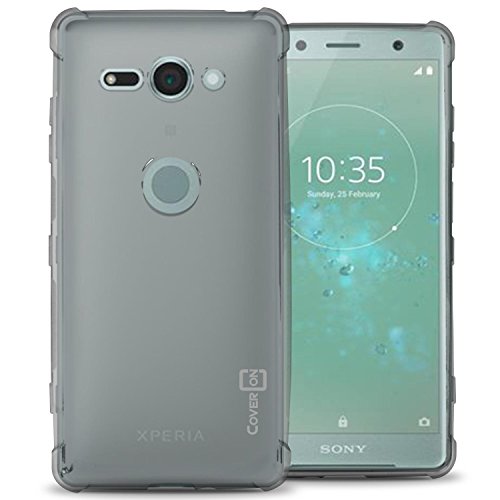 CoverON Slim Fit TPU Rubber FlexGuard Series for Sony Xperia XZ2 Compact Case, Clear
