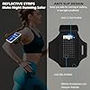 Handy Armband Joggen Sportarmband Mit Kopfhörer SchlüsselTasche, Handyhalterung Arm Joggen Handy Armbänder mit Kartenschlitz für iPhone 16 Pro Max/15 Pro/14/13 Pro/12 Plus,Handytasche Running Zubehör #4