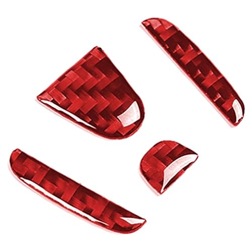 Image of Compatible with Car Rear Tailgate Emblem Logo Trim Accessories Carbon Fiber Emblem Badge Decal Cover Sticker for Honda CRV 2022,Red