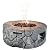 Bluegrass Living HF09501AA Edinburgh 40,000 BTU Propane FirePit Table for Patio and Deck Use, MGO Construction, Includes Crystal Glass Beads Protective Fabric Cover, 28 Inch x 9 Inch, Stonework Finish
