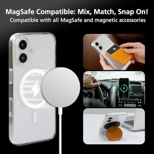 Coque iPhone 16 antichoc militaire et transparente MagSafe - 4
