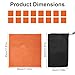 4pcs Blaze Orange Safety Panels, Waterproof Hunting Panels with Storage Bag and 16 Magnet Buttons Portable Easy to Use Blind Cover for Ground Hunting Blind Tents
