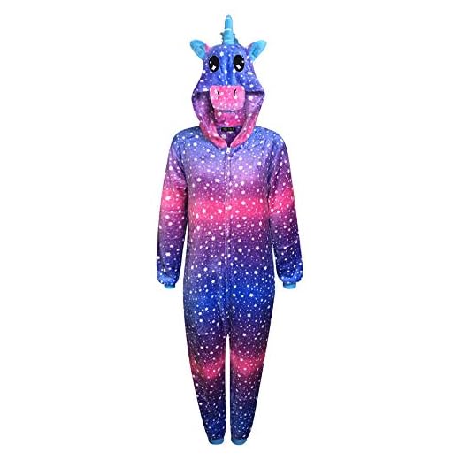 Unicornio Pijamas para Mujer Traje de Dormir Suave para Hombre Regalos para Damas Mono Adulto Animal Disfraz De Vestir